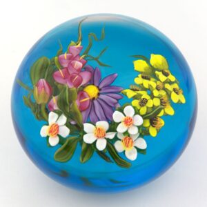 Farfalla Paperweight Rosenfeld Ken Bukett Sympathie KR 193