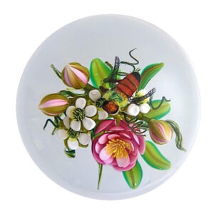 Farfalla Paperweight Rosenfeld Ken Bukett mit Biene Miniatur KR 2601
