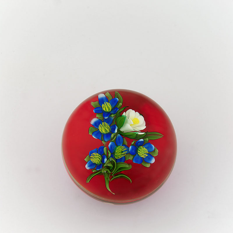 Farfalla Paperweight Rosenfeld Ken Forget me not KR 175