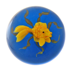 Farfalla Paperweight Rosenfeld Ken Goldfisch Miniatur KR 218