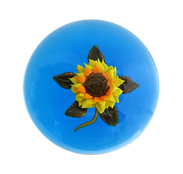 Farfalla Paperweight Rosenfeld Ken Sonnenblume Miniatur KR 2396M