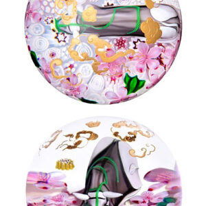 Farfalla Paperweight Saint Louis Buffle doré The Golden Ox SL 210200