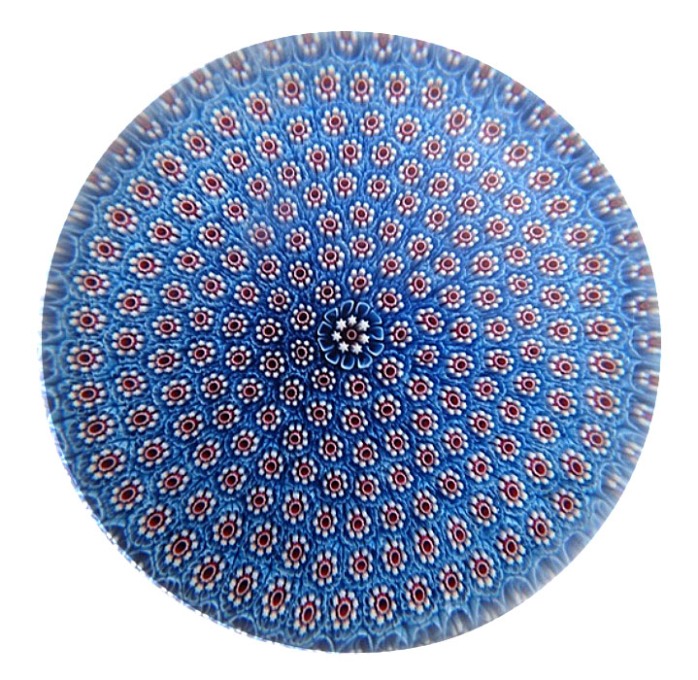 Farfalla Paperweight Saint Louis Carpet Ground SL 082 3