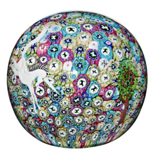 Farfalla Paperweight Saint Louis Chasse à la licorne Unicorn Hunt SL 170300