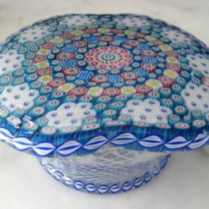 Farfalla Paperweight Saint Louis Clichy Millefiori Koerbchen SL 072