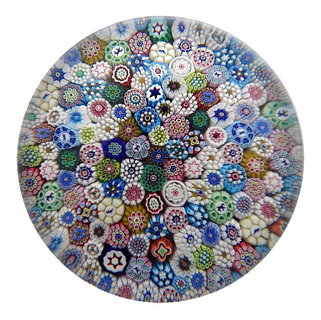 Farfalla Paperweight Saint Louis Close Millefiori SL 117