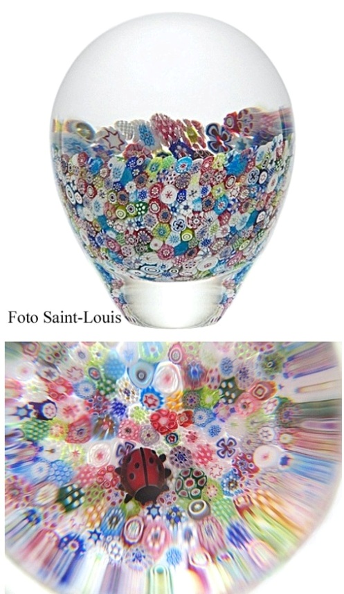 Farfalla Paperweight Saint Louis Coccinelle SL 13500