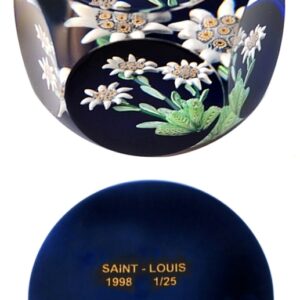 Farfalla Paperweight Saint Louis Edelweiss SL E 98