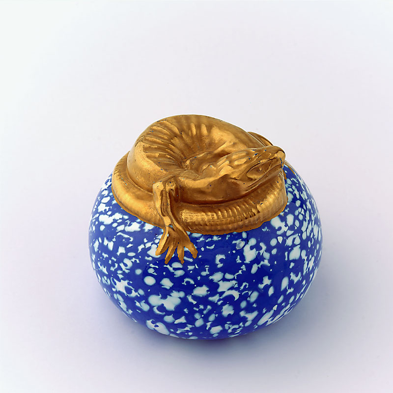 Farfalla Paperweight Saint Louis Eidechse SL E93