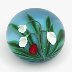 Farfalla Paperweight Saint Louis Été Glueckskaefer SL 897