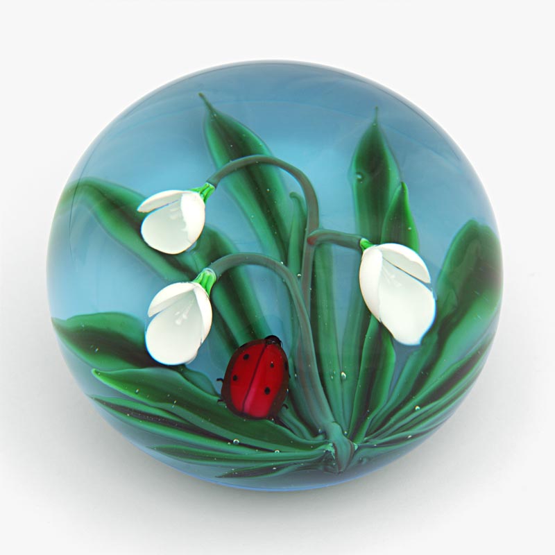 Farfalla Paperweight Saint Louis Été Glueckskaefer SL 897