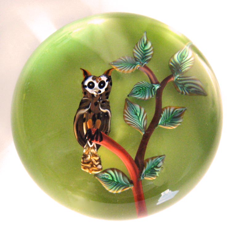 Farfalla Paperweight Saint Louis Eule SL 206