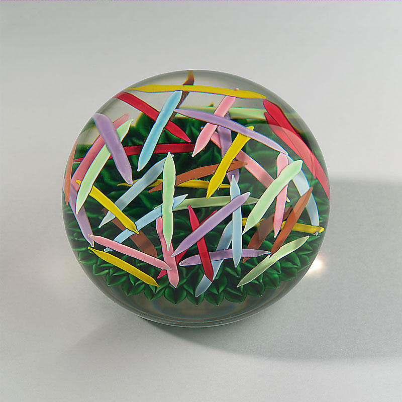 Farfalla Paperweight Saint Louis Feuilles d’Olivier SL 802