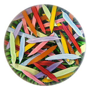 Farfalla Paperweight Saint Louis Feuilles d’Olivier SL 802 5