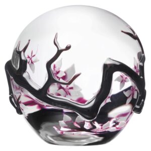 Farfalla Paperweight Saint Louis Fleurs de cerisier Cherry flowers SL 1805