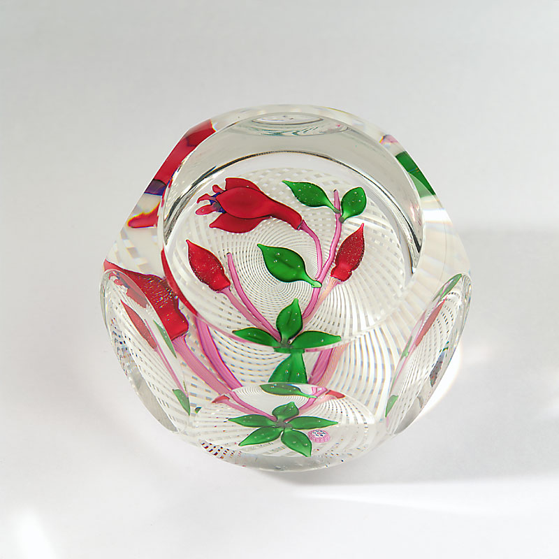 Farfalla Paperweight Saint Louis Fuchsie SL 031