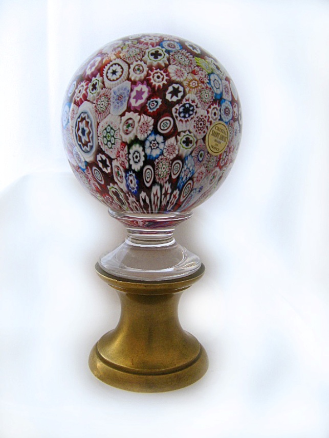 Farfalla Paperweight Saint Louis Gelaenderknauf Millefiori Compact SL 023