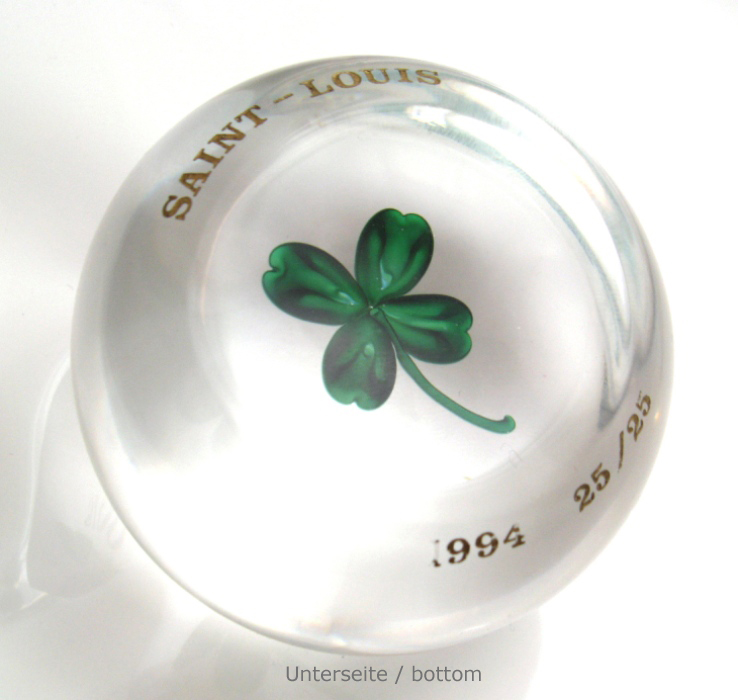 Farfalla Paperweight Saint Louis Gluecksklee SL 94GK