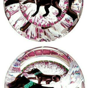 Farfalla Paperweight Saint Louis Le Chien The Dog SL 1801