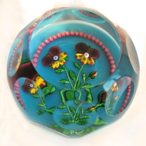 Farfalla Paperweight Saint Louis Les Pensées Colette SL 90904