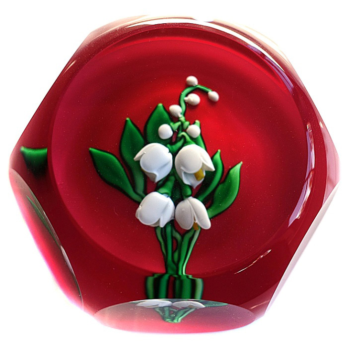 Farfalla Paperweight Saint Louis Maigloeckchen SL 078