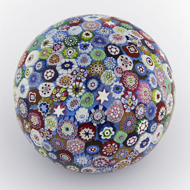 Farfalla Paperweight Saint Louis Millefiori Compact SL 875 2