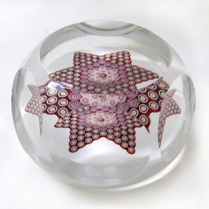 Farfalla Paperweight Saint Louis Millefiori Stern SL 008