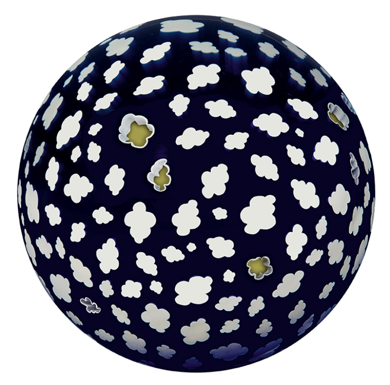 Farfalla Paperweight Saint Louis Nuages Clouds SL 1804