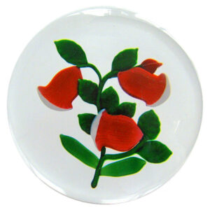 Farfalla Paperweight Saint Louis Orange Glockenblumen Orange Gentian SL 994 2