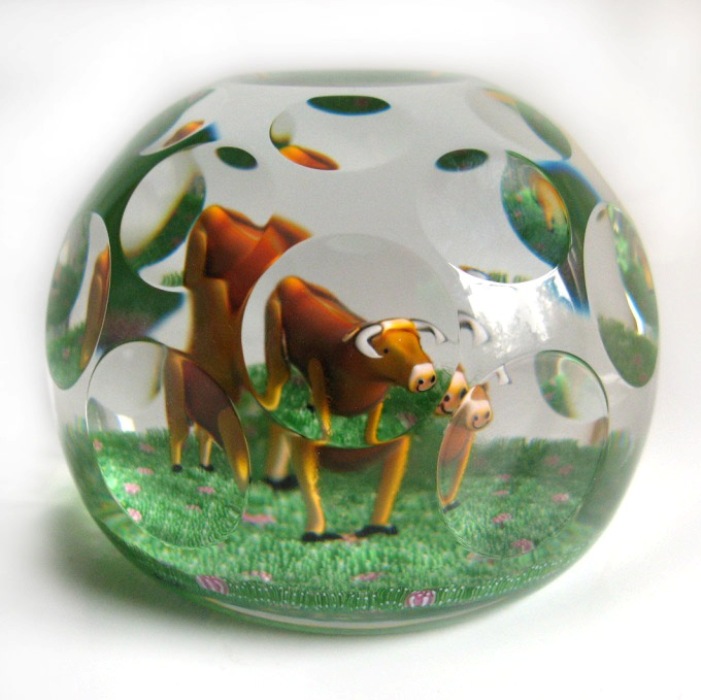 Farfalla Paperweight Saint Louis Pâquerette SL 90300