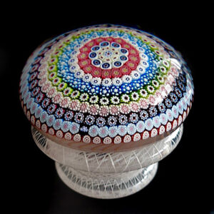 Farfalla Paperweight Saint Louis Piedouche konzentrisches Millefiori SL 013 3