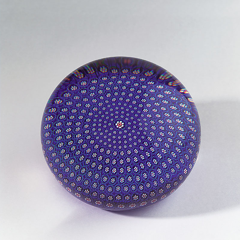 Farfalla Paperweight Saint Louis Ronja blau SL 707