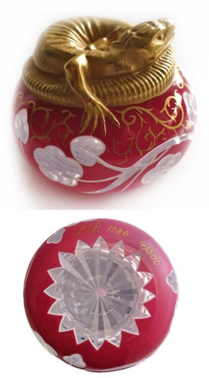 Farfalla Paperweight Saint Louis Salamander SL 067