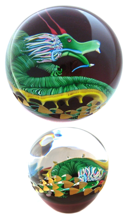 Farfalla Paperweight Saint Louis The Dragon SL 12100