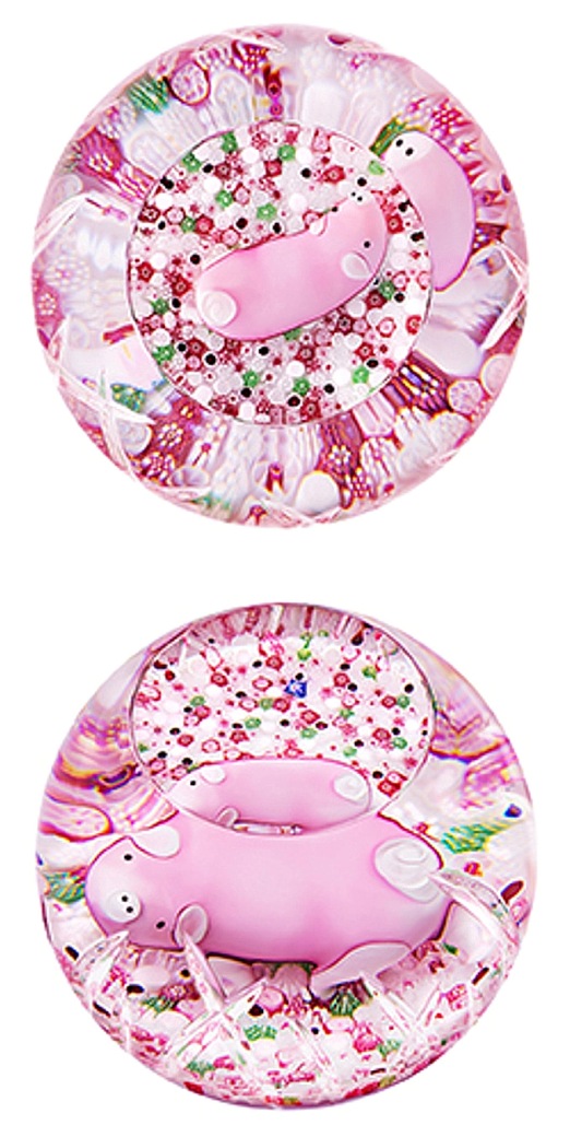 Farfalla Paperweight Saint Louis The Pig SL 1901