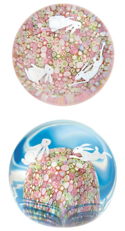 Farfalla Paperweight Saint Louis The Rabbit SL 22100