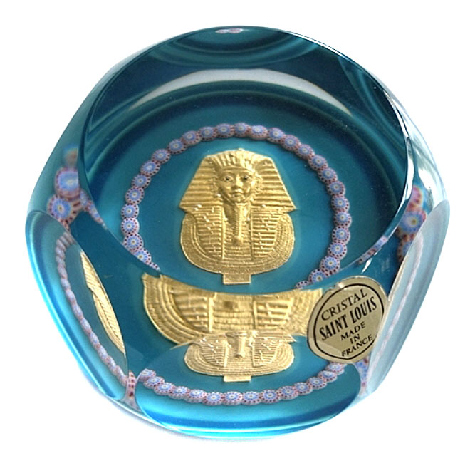 Farfalla Paperweight Saint Louis Tutanchamun SL 057