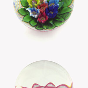 Farfalla Paperweight Saint Louis Upright Bouquet SL 039