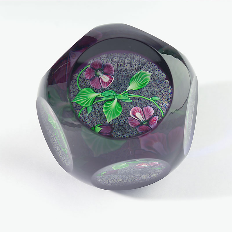 Farfalla Paperweight Saint Louis Violette SL 30500