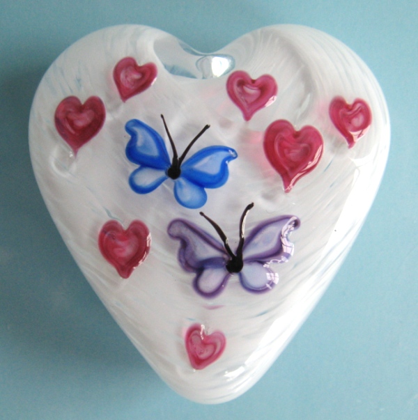 Farfalla Paperweight Salazar David Fliegende Herzen DS 029