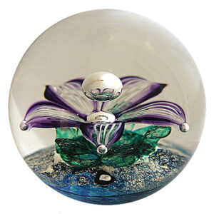Farfalla Paperweight Selkirk Glass Peter Holmes Starflower SK 2602