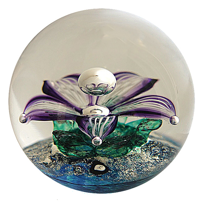 Farfalla Paperweight Selkirk Glass Peter Holmes Starflower SK 2602