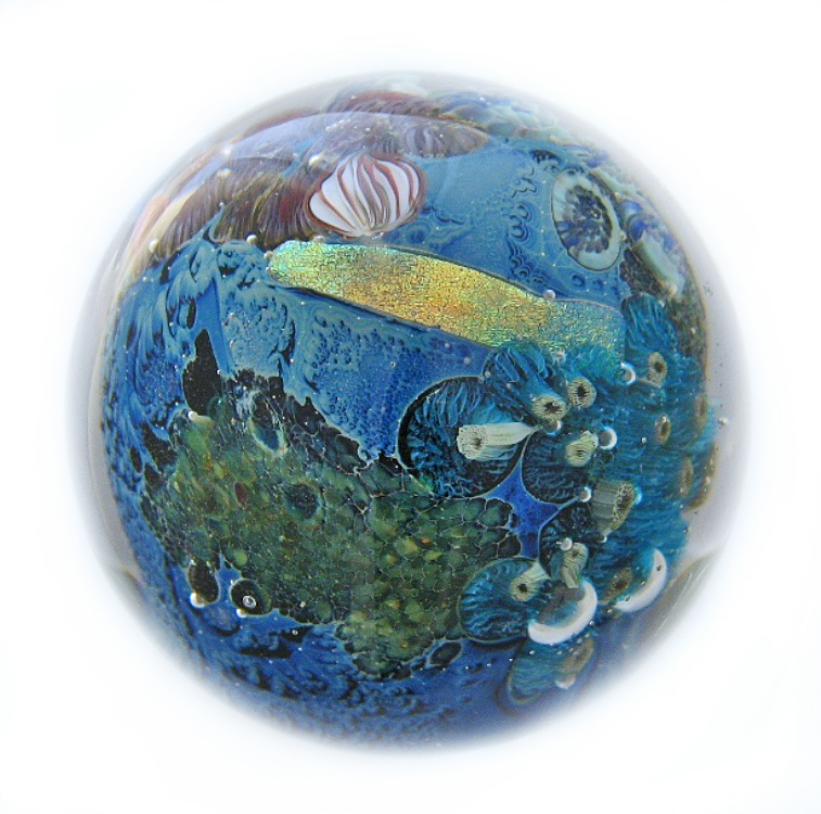 Farfalla Paperweight Simpson Josh Inhabited Planet JS 075 19