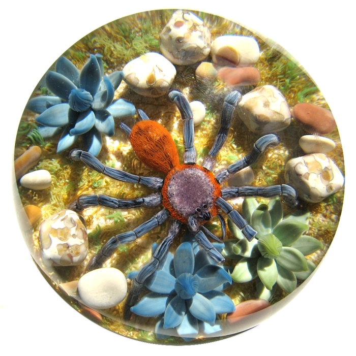 Farfalla Paperweight Smith Gordon Ecuadorian Purple Tarantula GS 297a
