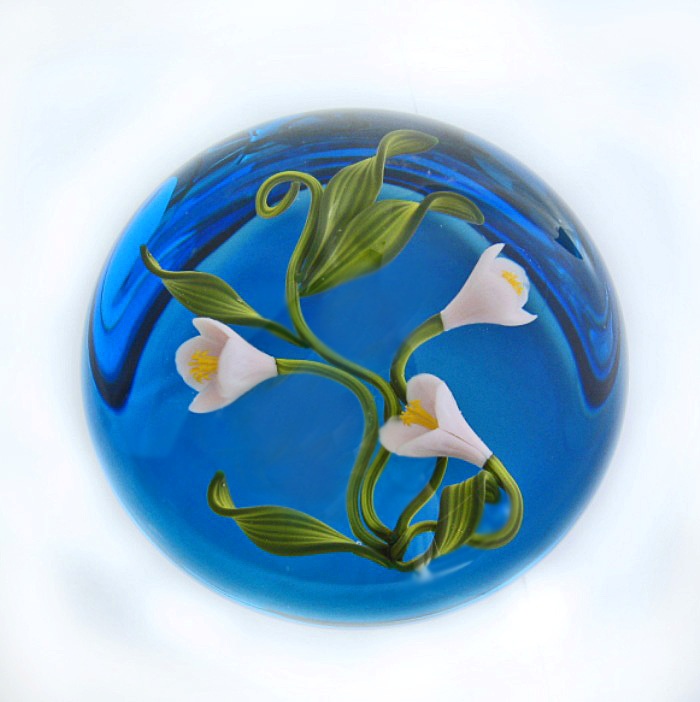 Farfalla Paperweight Smith Gordon Rosa Glockenblume GS 204