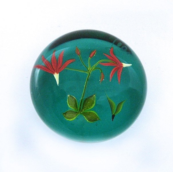 Farfalla Paperweight Stankard Paul Shooting Star Goetterblume Botanical Interpretation ST 273