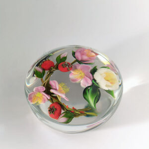Farfalla Paperweight Stankard Paul Wildrosen und Hagebutten ST 242