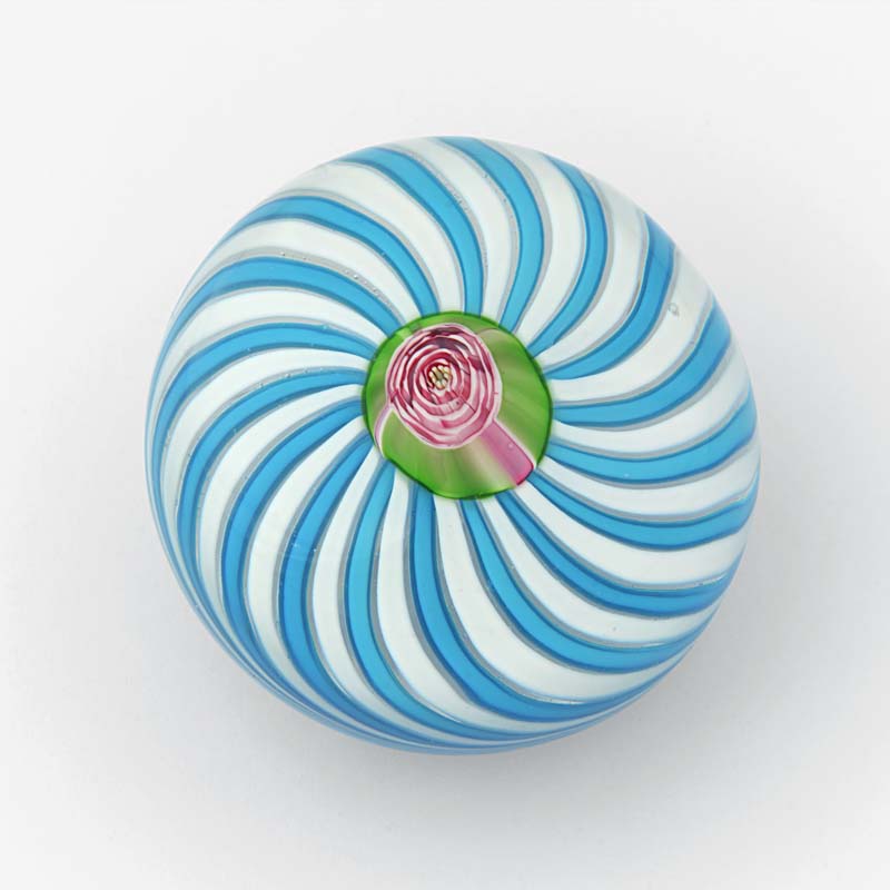 Farfalla Paperweight Swirl mit Clichy Rose 0838 CL