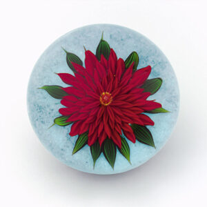 Farfalla Paperweight Tarsitano Debbie Rote Dahlie Darling DT 698