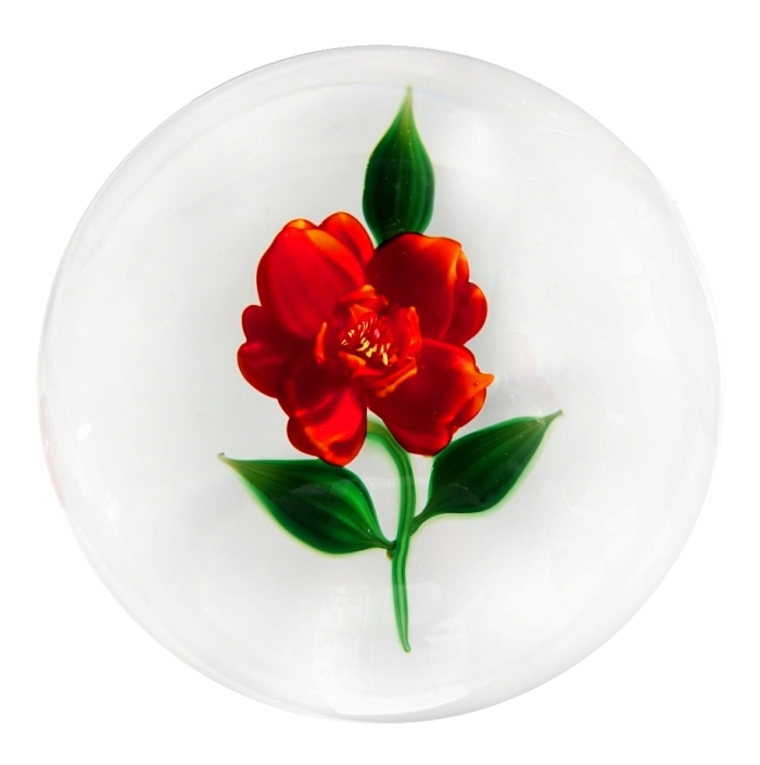 Farfalla Paperweight Tarsitano Debbie Rote Rose DT 750